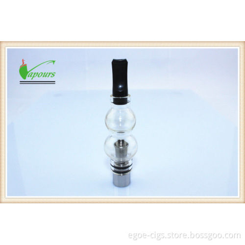 510 Ego Transparent E Cigarette Atomizer , Chrome Drip Tip